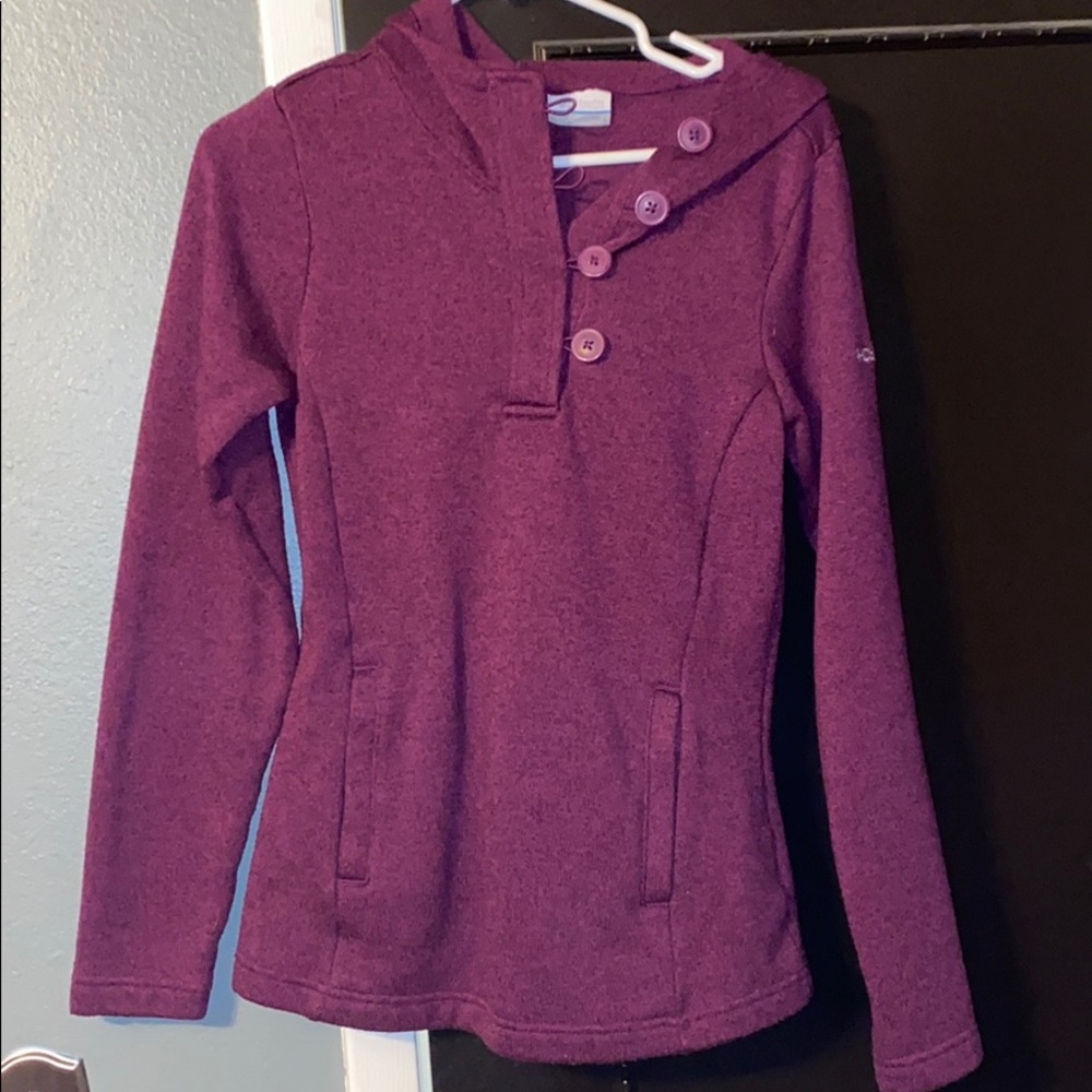Columbia button up hoodie